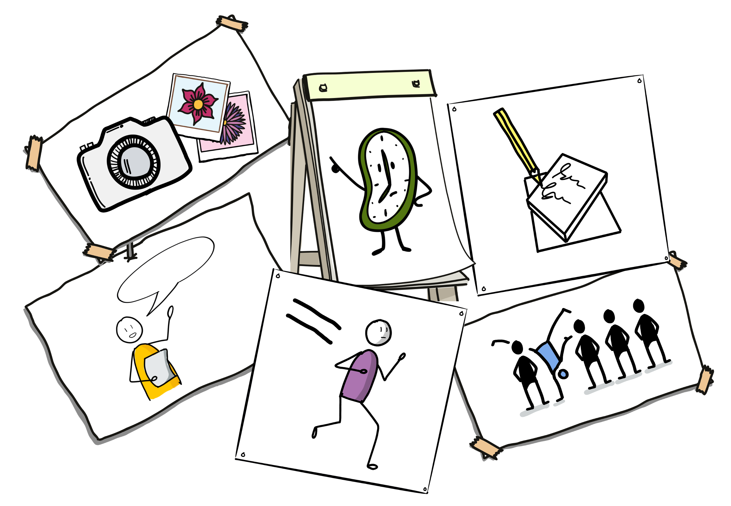 The Six Learning Principles - visual illustrations of brain-based learning activities